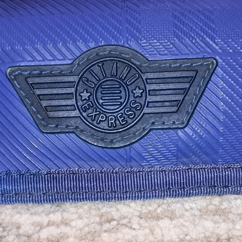 Gitano Express vintage 80'S Blue Vinyl nylon Wallet